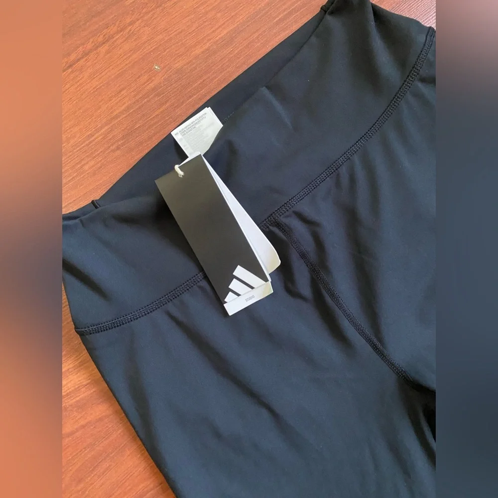 Adidas High-Waist Black Women's Leggings Size S NWT